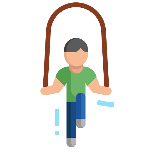 man with brown jump rope jumping rope